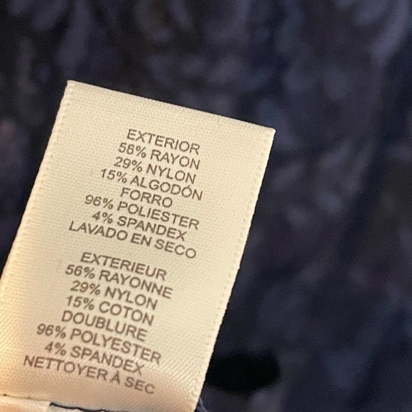 ELIZA J Sheath Elbow Sleeve Trim Detail Dress Navy Size 14 Fits like 12 NWT - Picture 11 of 12